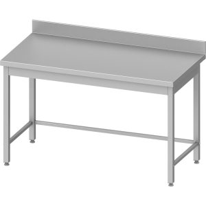 Stalgast Arbeitstisch ECO ohne Grundboden 1000x700x850 mm, mit Verstrebung und Aufkantung, Selbstmontage (AISI201)