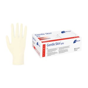 Meditrade Gentle Skin Grip Latex-Untersuchungshandschuhe, Puderfrei, 100 Stück