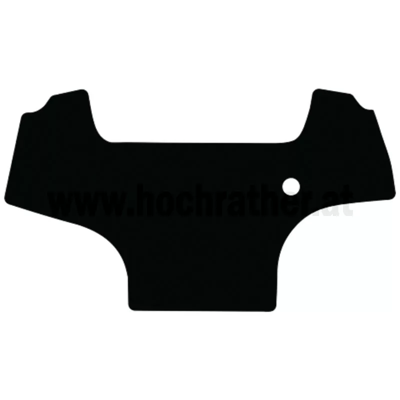 Fußmatte Velours Schwarz Granit